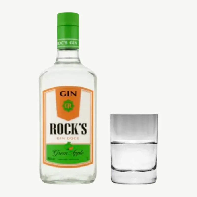 Rocks 1L Green Apple Gin