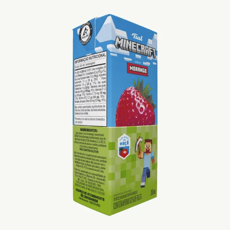Minecraft Morango 200ML- Gld
