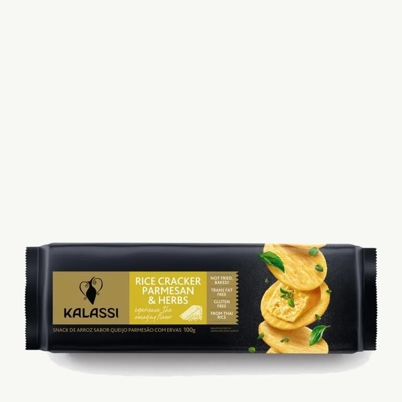 Snack Tai Kalassi Rice Crackers Parmesan & Herbs 100g