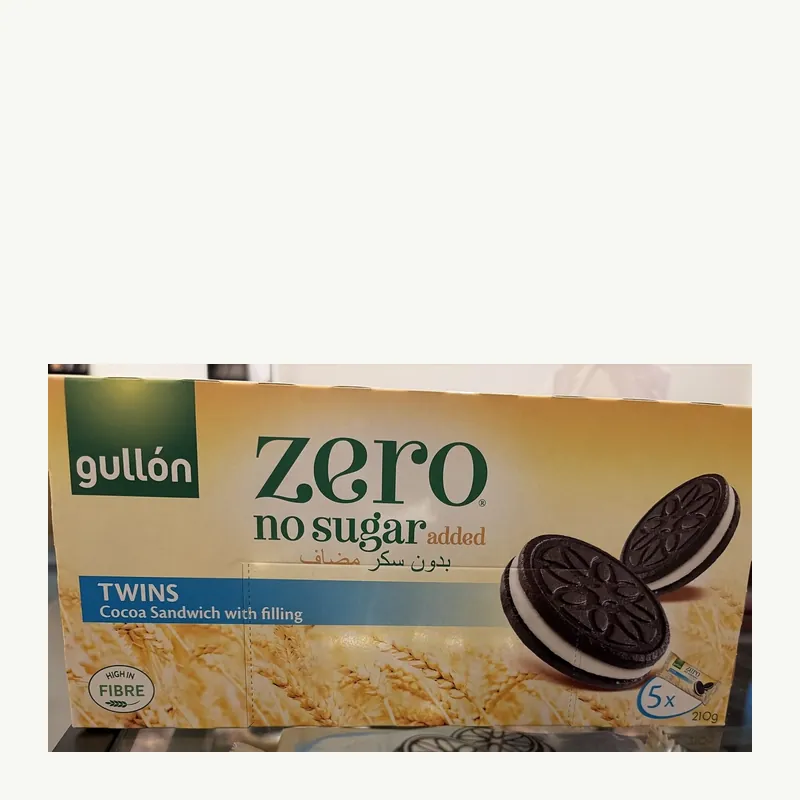 Biscoi Espumante Gullon Sugar Free Sandwich Cacao Crema 210g