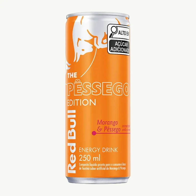 Red Bull Summer Morango e Pêssego Lata 250ml