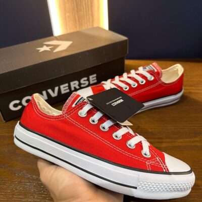 All Star Vermelho Cano Baixo