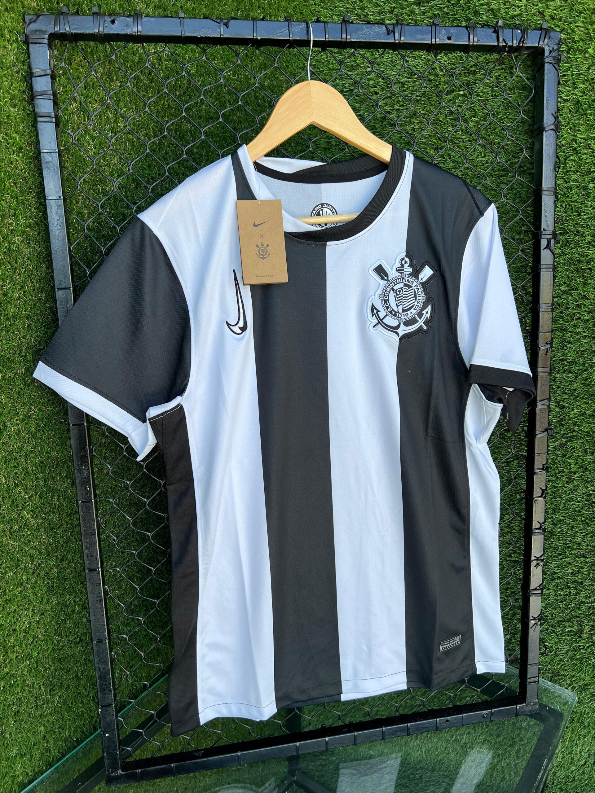 Camisa Corinthians III 24/25 s/n° Torcedor Nike Masculina - Branco+Preto